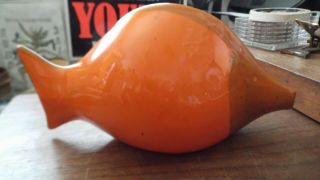 Rare Cool Mid Century Modern Signed Baldelli (italy) Ceramic Coin Bank Fish