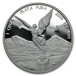 2016 1oz - Libertad Silver Proof - Low Mintage Of 13,  250