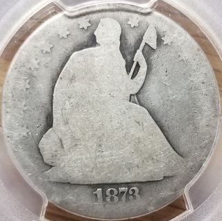 1873 Cc Carson City Seated Half Dollar Ag 3 Pcgs Scarce Coin 102 - 4