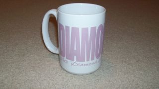 Womens Pink Neil Diamond " Diamond Girl " Concert World Tour 2001 Coffee Mug Cup