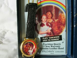 1995 Valdawn Collectible Wizard Of Oz Musical Watch