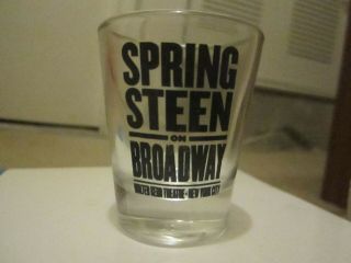 Official Bruce Springsteen On Broadway Shot Glass - - Rare - - Stocking Stuffer