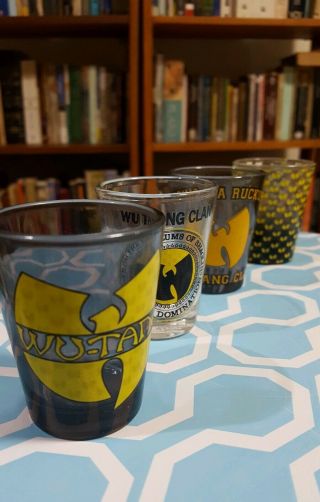 Wu - Tang Set Of Four Shot Glasses,  1.  5 Oz Each Collectible