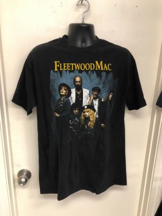 Vintage Fleetwood Mac Band Concert T Shirt 1990 Black Single Stitch I - 353