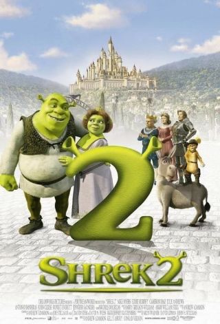 Shrek 2 Movie Poster 2 Sided Rare Intl 27x40 Mike Myers