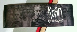 Korn Untouchables Kids Black & White Art Amp Helmet Bike Board Case Sticker