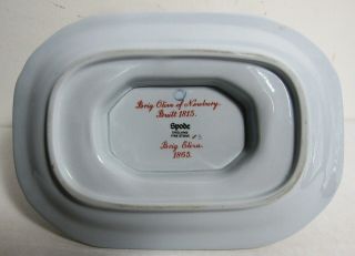 SPODE RED TRADE WINDS GRAVY BOAT WITH ATTACHED UNDERPLATE 2