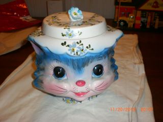 Vintage Lefton Miss Priss Cookie Jar 1950 