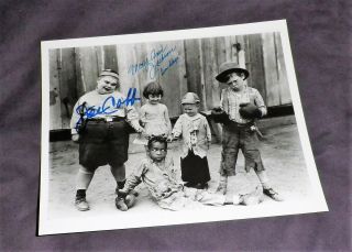Our Gang Signed Photo By Joe Cobb And Mary Ann Jackson Little Rascals Hal Roach