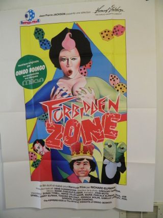 Forbidden Zone Large French Poster 47 By 63 1987 Mystic Knights Of Oingo Boingo