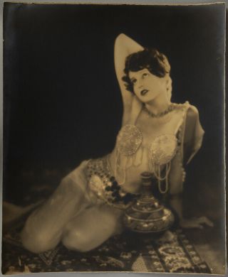 Vintage 20s Extra Large Edwin Bower Hesser Photograph Silent Film Vamp Sue Carol