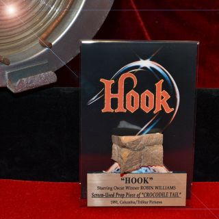 Robin Williams " Hook " Croc Prop Skin,  Premiere Props,  Uacc Rd 228 Dvd,  Frame