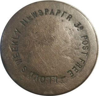 1797 Cartwheel Penny,  Counterstamped On Both Sides,  " Lloyd 