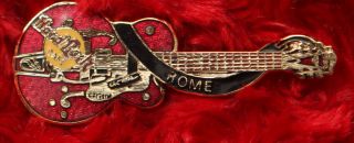 Hard Rock Cafe Rome Dead Rocker Eddie Cochran Styled Gretsch Guitar 63019 Pin