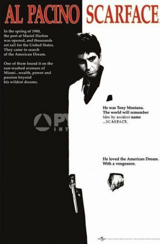 Al Pacino Scarface One - Sheet Poster 61x91cm Tony Montana American Dream