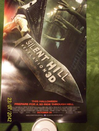 Silent Hill: Revelation 3d 11 " X 17 " Promo Poster 10/26/12 Scarce