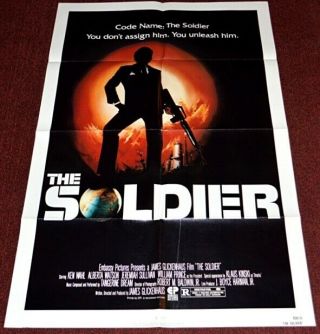 The Soldier 1982 Movie Poster Ken Wahl & Klaus Kinski Action Thriller
