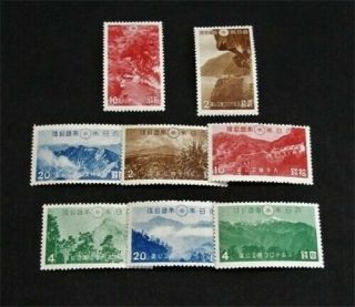 Nystamps Japan Stamp 315 - 323 Og H/nh $47