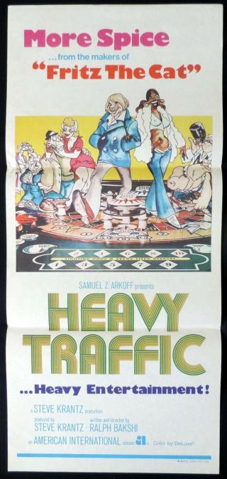 Heavy Traffic Daybill Movie Poster Ralph Bakshi Joseph Kaufmann