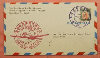 1947 China First Paa Clipper Flight Shanghai To Guam