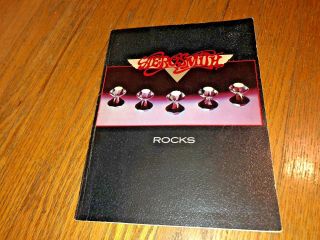 Aerosmith - Rocks [1976 Vintage Sheet Music Book,  Piano - Vocal - Guitar) Photos - Lyrics