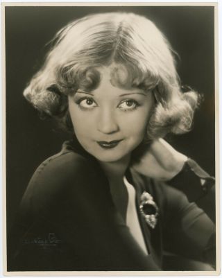Coy Flapper Cutie Alice White 1920s Lansing Brown Portrait Photograph