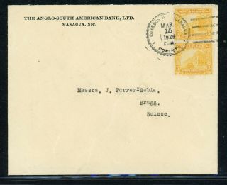 Nicaragua Postal History: Lot 131 1929 10c Franking Managua - Brugg Switzerland