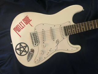 Vince Neil Motley Crue Autographed Signed Guitar W/coa Jsa