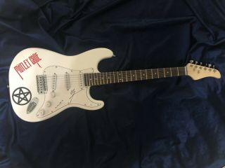 VInce Neil Motley Crue Autographed Signed Guitar w/COA JSA 3