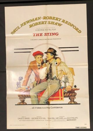 The Sting One Sheet Ss/folded Movie Poster - 1973