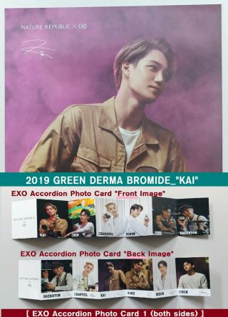 [exo Limited Edition] 2019 Kai Bromide & 2019 Exo Accordion Photo Card 1
