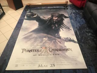 Pirates Of The Carribean At World’s End Vinyl Movie Banner 96” X 60”