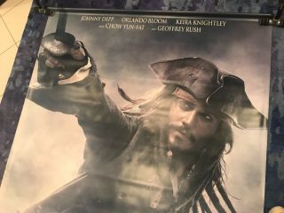Pirates of the Carribean At World’s End Vinyl Movie Banner 96” x 60” 2