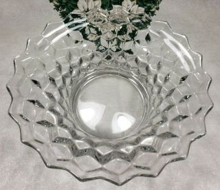 Vintage Authentic Fostoria American Crystal 11 " Large Centerpiece Bowl Clear