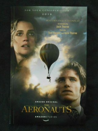 Aeronauts Fyc Promo Script Screenplay Booklet Jack Thorne