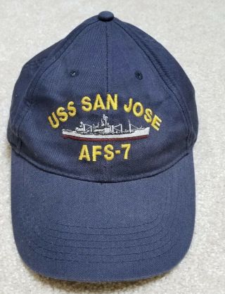 Uss San Jose Afs - 7 Adjustable Ball Cap