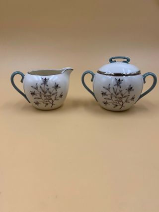 Lenox Kingsley One (1) Creamer Pitcher And Sugar Bowl Set With Lid Usa X - 445