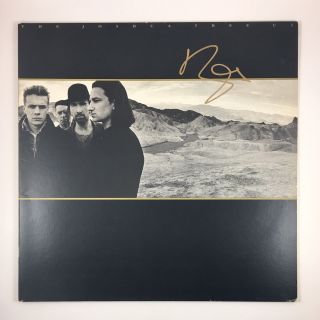 Bono U2 Signed Autographed The Joshua Tree Album Vinyl