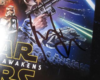 RARE Harrison Ford Signed Star Wars Force Awakens 11x14 Poster Photo JSA 2