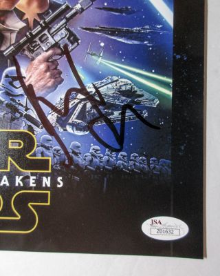 RARE Harrison Ford Signed Star Wars Force Awakens 11x14 Poster Photo JSA 3