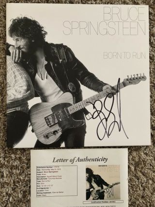 Bruce Springsteen Signed Born To Run Album Vinyl Jsa Loa The Boss Legend Rare