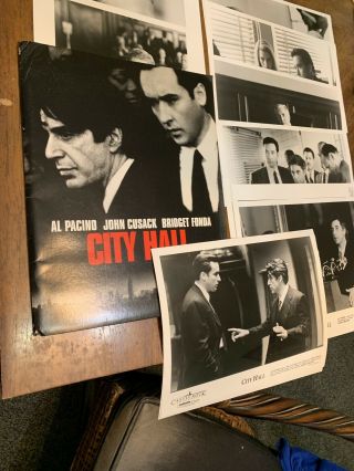 Al Pacino Movie Press Kit City Hall Martin Landau Bridget Fonda 8 Photos Bookl