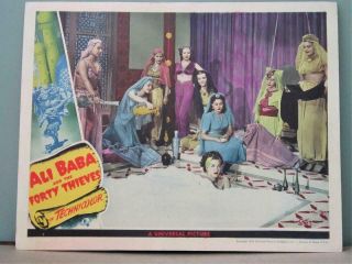 Set of 8 1943 ALI BABA AND THE FORTY THIEVES Lobby Cards MARIA MONTEZ JON HALL 3