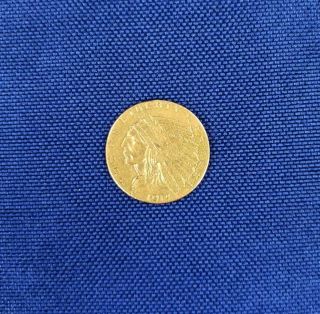 1914 - D Us $2.  50 Gold Indian Coin Cleaned L5360