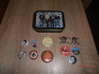 11 X Vintage Punk Sex Pistols Badges & Memorabilia Bundle