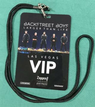 Backstreet Boys Authentic Vip Pass - Larger Than Life Las Vegas