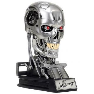 Arnold Schwarzenegger signed Terminator T - 800 1:1 scale bust from Celebrity Auth 3