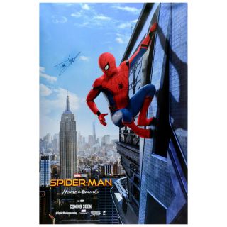 Tom Holland Autographed Spider - Man Homecoming 27x40 Double - Sided Poster