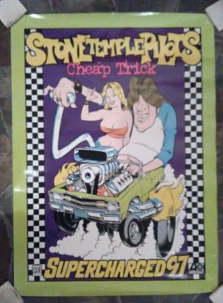 Stone Temple Pilots Trick 1997 Tour Poster Vintage 23 X 32 Rare