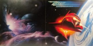 Zz Top " Afterburner " Album Flat/poster 12 X 24 " 1985